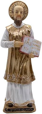 8 סנט איגנטיוס מפסל לויולה | עיצוב בית נוצרי יפהפה | מתנה קתולית נהדרת לקודש הקודש הראשון, אישור, חתונות וגימור